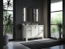 48'' bathroom vanity cabinet with sink and quartz top - image 15