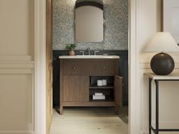 MalinE by Studio McGee 36'' bathroom vanity cabinet with sink and quartz top - image 6