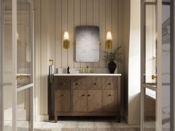 MalinE by Studio McGee 48'' bathroom vanity cabinet with sink and quartz top - image 7