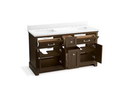 CharlemontE 60'' bathroom vanity cabinet with sinks and quartz top - image 15