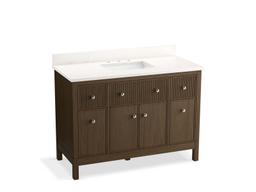 MalinE by Studio McGee 48'' bathroom vanity cabinet with sink and quartz top - image 3