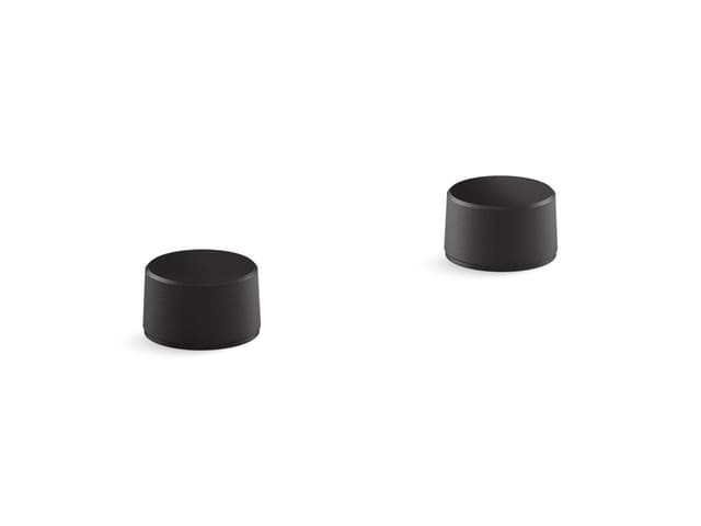 Kohler Components Deck-mount bath faucet handles with Oyl design - Matte Black