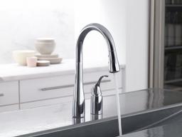 Kohler | Simplice | Deck Mounted Kitchen Faucet - Polished Chrome - image 4