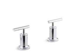 Kohler Purist Deck- or wall-mount bath faucet handle trim with lever design - Polished Chrome - image 2