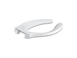 Kohler Stronghold Commercial elongated toilet seat with integrated handle and Quiet-CloseE check hinge - White - image 1