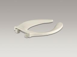 Kohler Stronghold Commercial elongated toilet seat with integrated handle and Quiet-CloseE check hinge - White - image 3