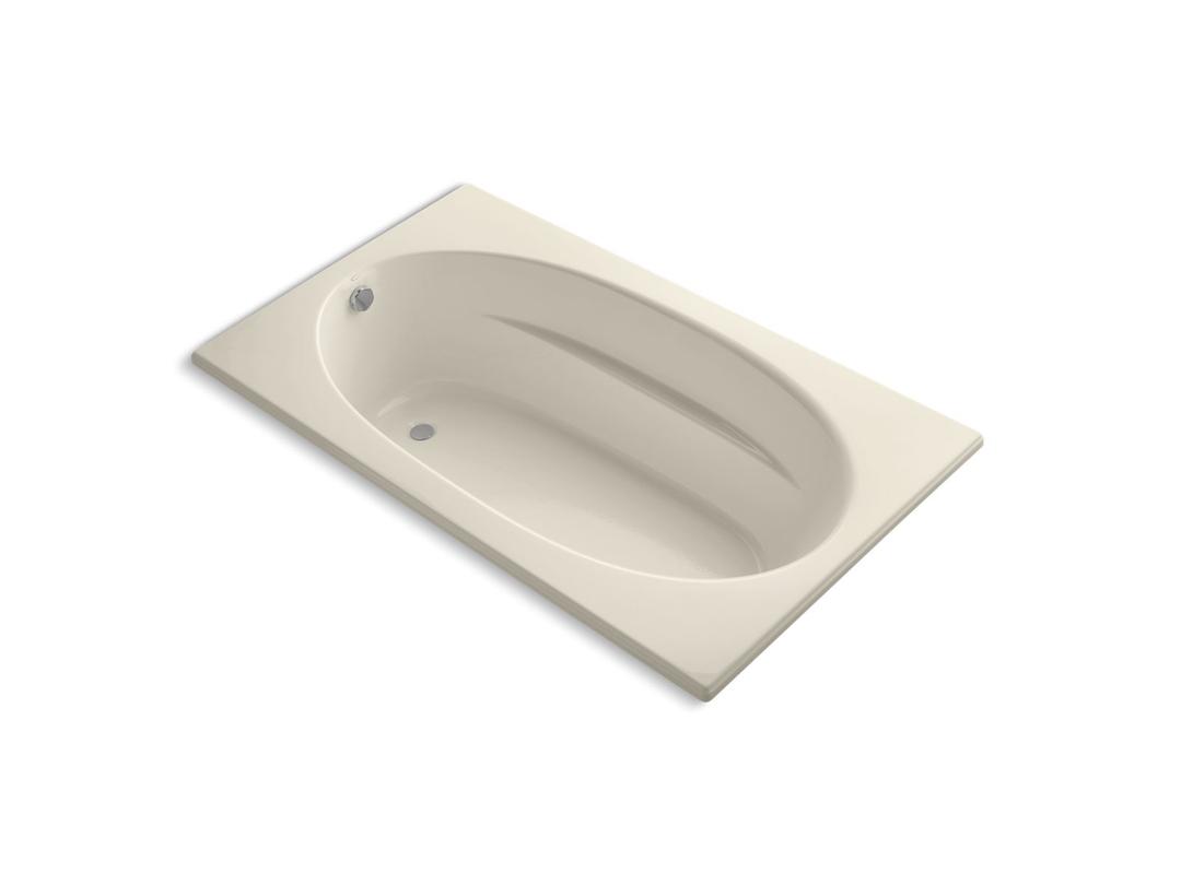 Kohler Windward 72'' x 42'' alcove bath with integral apron and left-hand drain - Biscuit by Kohler