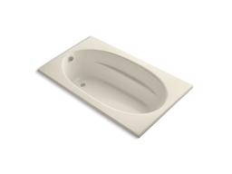 Kohler Windward 72'' x 42'' drop-in bath - Biscuit - image 2