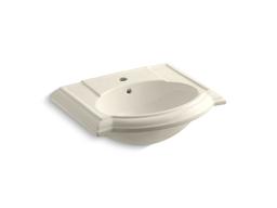 Kohler Devonshire Bathroom sink with single faucet hole - White - image 3