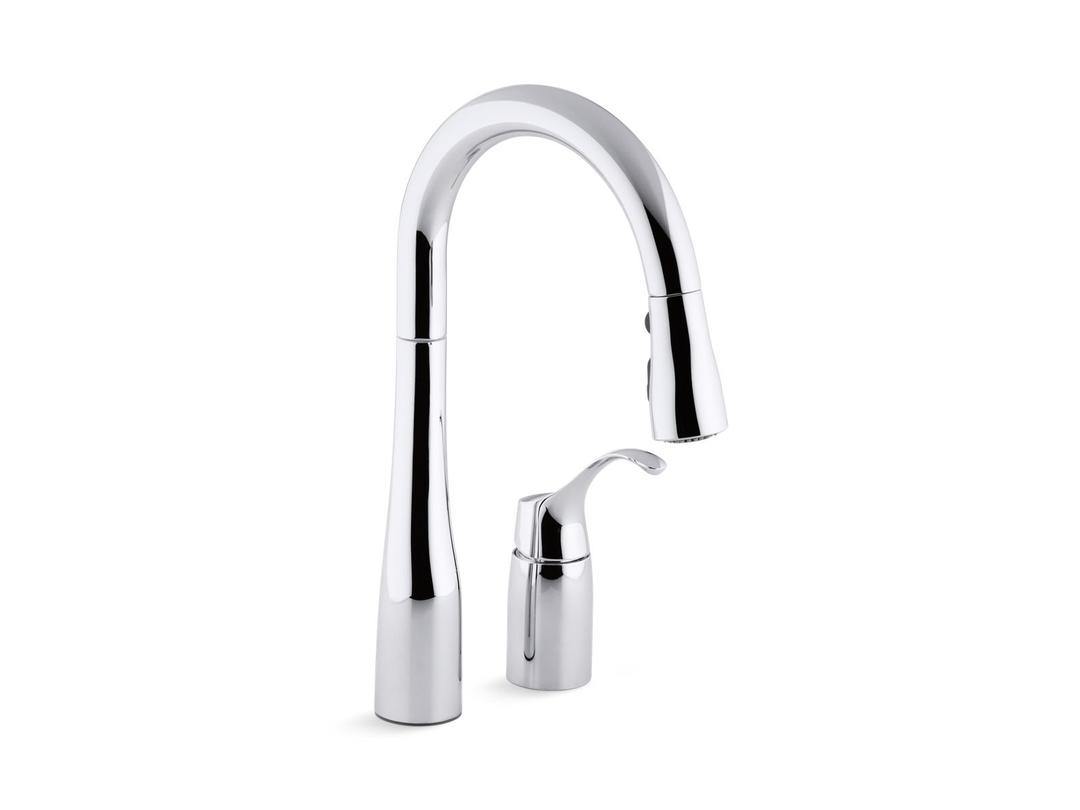 Kohler | Simplice | Deck Mounted Kitchen Faucet - Polished Chrome by Kohler