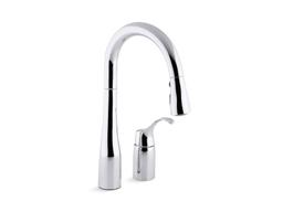 Kohler | Simplice | Deck Mounted Kitchen Faucet - Polished Chrome - image 1