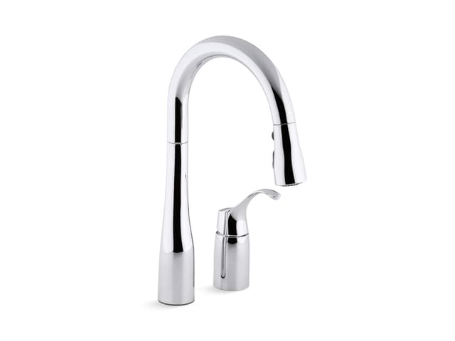 Kohler | Simplice | Deck Mounted Kitchen Faucet - Polished Chrome