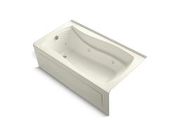 Kohler Mariposa 66'' x 36'' alcove whirlpool with integral apron and left-hand drain - Biscuit - image 1