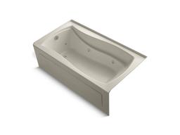 Kohler Mariposa 66'' x 36'' alcove whirlpool with integral apron and left-hand drain - Biscuit - image 4