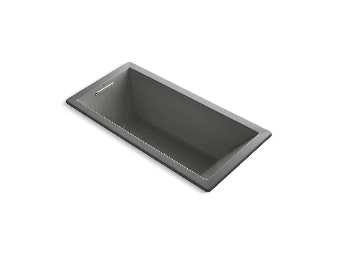 Kohler Underscore Rectangle 66'' x 32'' drop-in bath - Thunder Grey by Kohler