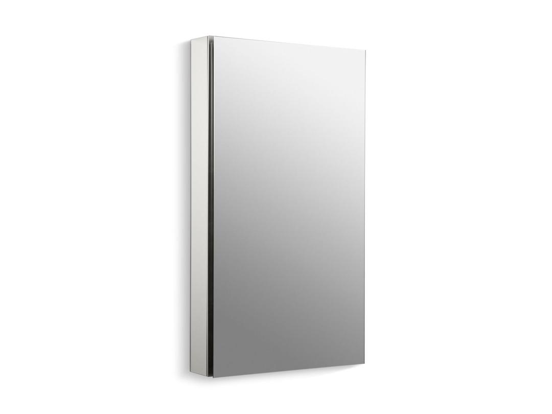Catalan 20-1/8'' W x 36-1/8'' H aluminum single-door medicine cabinet with 107 degree hinge by Kohler