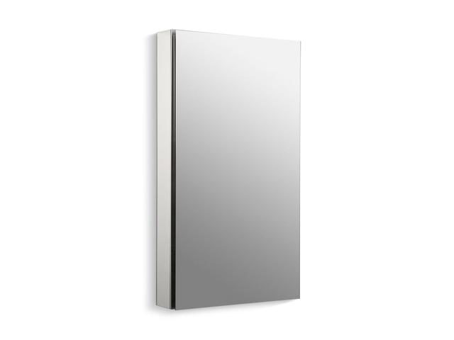 Catalan 20-1/8'' W x 36-1/8'' H aluminum single-door medicine cabinet with 107 degree hinge