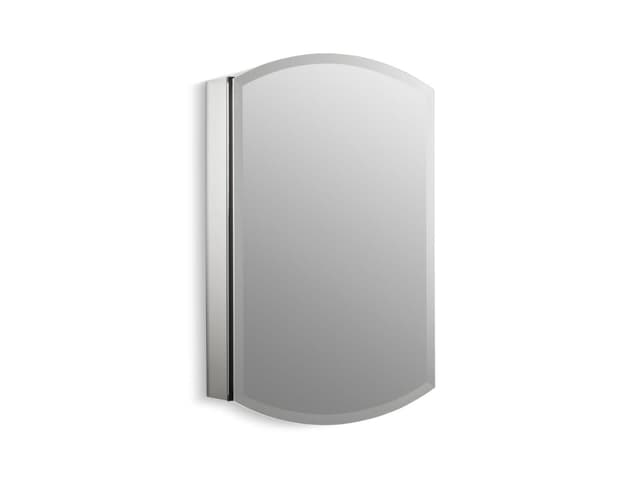 Kohler Archer 20'' W x 31'' H aluminum single-door medicine cabinet, beveled edges - Not Applicable