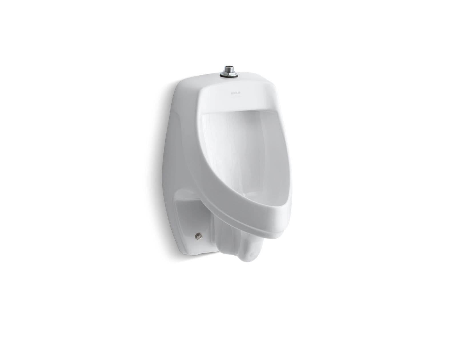 Kohler Dexter™ Siphon-jet wall-mount 0.5 or 1.0 gpf urinal with top spud by Kohler