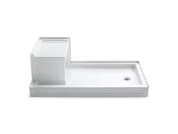 Kohler Tresham 60'' x 36'' alcove shower base, right drain - Ice Grey - image 2