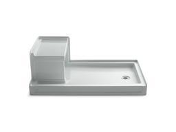 Kohler Tresham 60'' x 36'' alcove shower base, right drain - Ice Grey - image 1