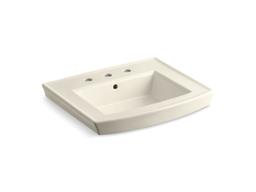 Archer 24'' rectangular pedestal bathroom sink - image 12