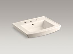 Archer 24'' rectangular pedestal bathroom sink - image 13
