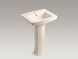 Archer 24'' rectangular pedestal bathroom sink - image 5