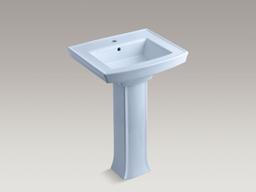 Archer 24'' rectangular pedestal bathroom sink - image 12