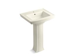 Archer 24'' rectangular pedestal bathroom sink - image 1