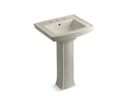Archer 24'' rectangular pedestal bathroom sink - image 16