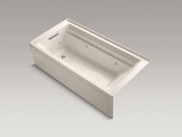 Archer 72'' x 36'' alcove whirlpool bath with integral apron and left-hand drain - image 4