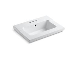 Kohler Tresham vanity-top bathroom sink with 4'' centerset faucet holes - Biscuit - image 2
