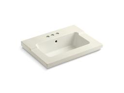 Kohler Tresham vanity-top bathroom sink with 4'' centerset faucet holes - Biscuit - image 1