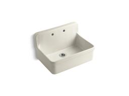 Kohler GilfordE 30'' top-/wall-mount single-bowl farmhouse kitchen sink - White - image 2