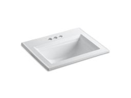 Kohler Memoirs Stately 22-3/4'' rectangular drop-in bathroom sink - Ice Grey - image 2