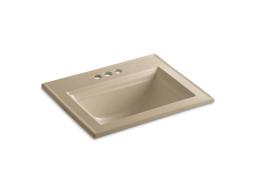 Kohler Memoirs Stately 22-3/4'' rectangular drop-in bathroom sink - Ice Grey - image 3