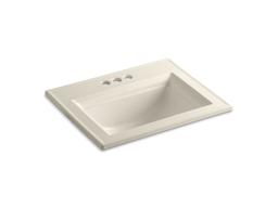 Kohler Memoirs Stately 22-3/4'' rectangular drop-in bathroom sink - Ice Grey - image 4