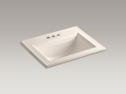 Kohler Memoirs Stately 22-3/4'' rectangular drop-in bathroom sink - White - image 4