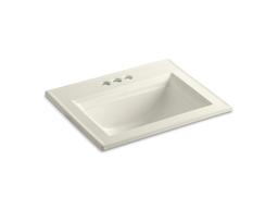 Kohler Memoirs Stately 22-3/4'' rectangular drop-in bathroom sink - Biscuit - image 1