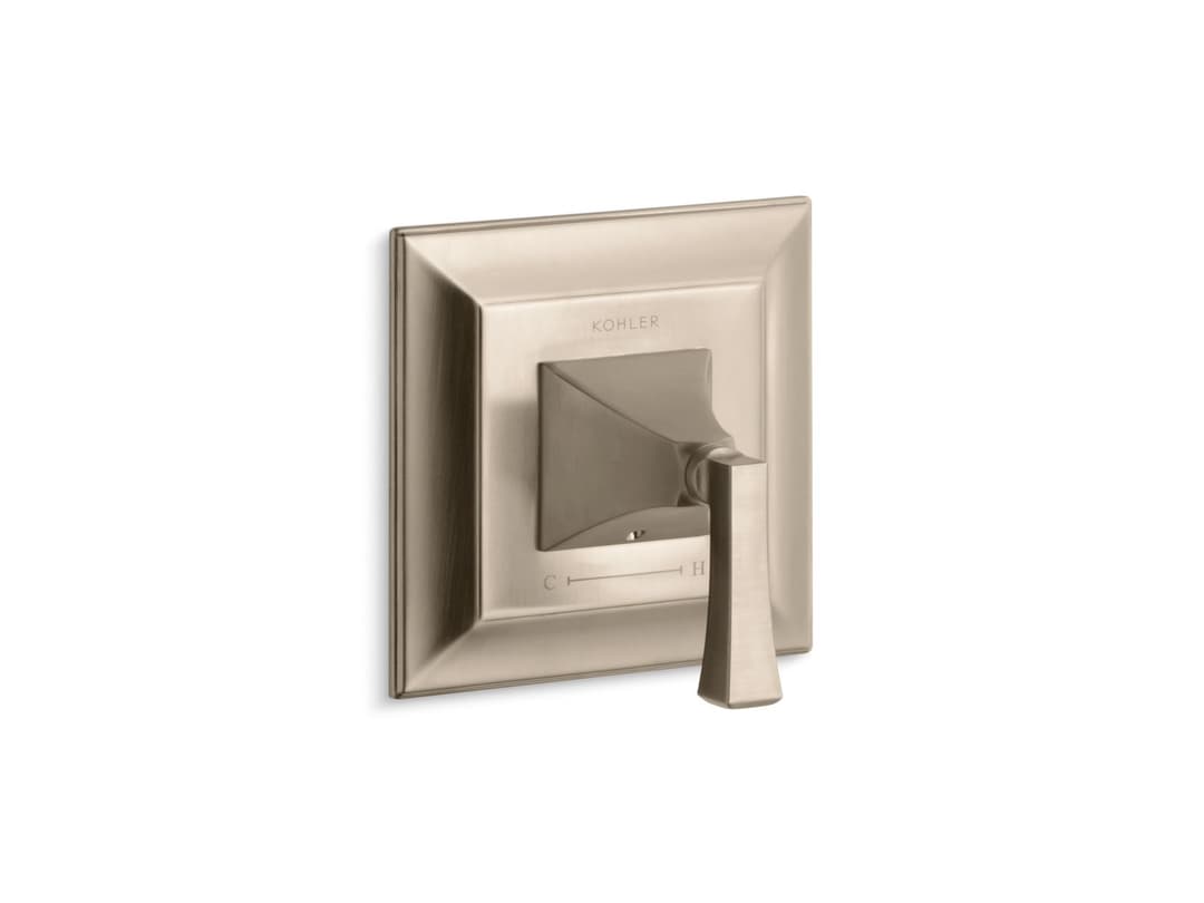 Kohler Memoirs Stately MasterShower temperature control valve trim - Vibrant Brushed Bronze by Kohler