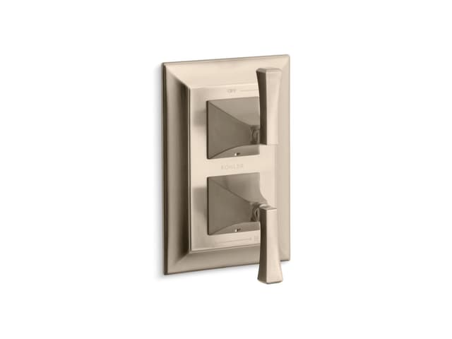 Kohler Memoirs Stately MasterShower temperature and volume control valve trim - Vibrant Brushed Bronze
