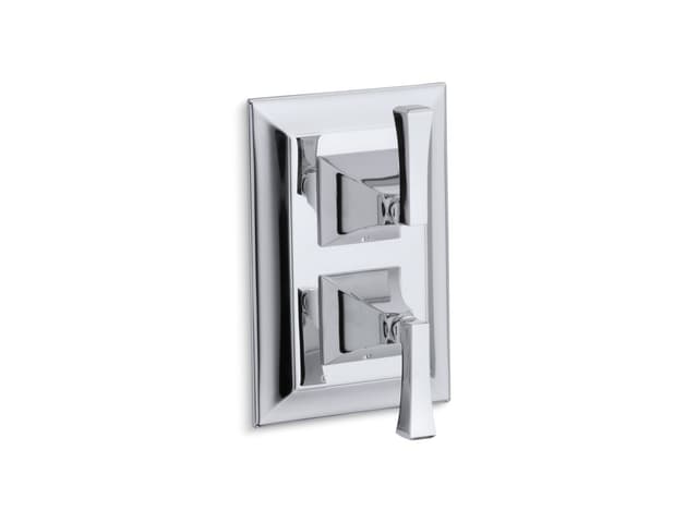 Kohler Memoirs Stately MasterShower temperature and volume control valve trim - Polished Chrome