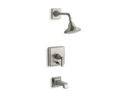 Kohler Pinstripe Pure Rite-Temp bath and shower trim kit with push-button diverter and lever handle, 2.5 gpm - Polished Chrome - image 3