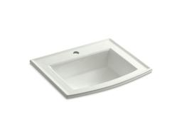 Archer Drop-in bathroom sink with single faucet hole - image 1