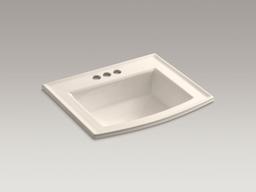 Archer Drop-in bathroom sink with 4'' centerset faucet holes - image 4