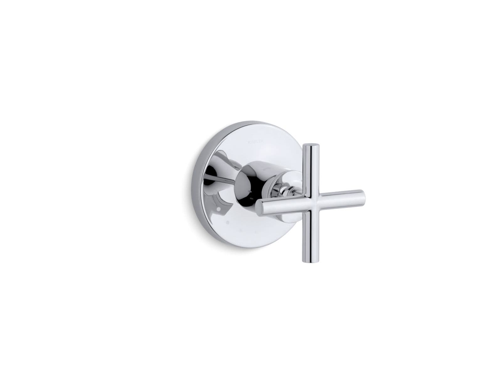Kohler Purist MasterShower volume control valve trim with cross handle - Polished Chrome by Kohler