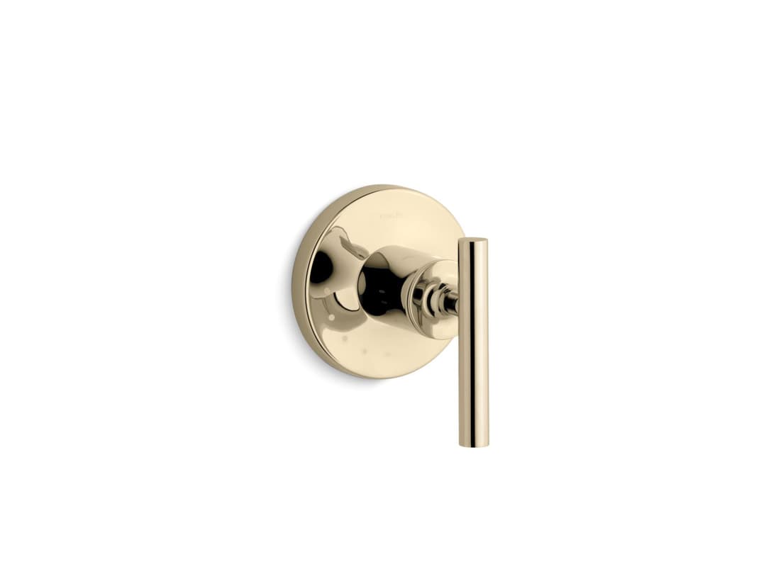 Kohler Purist MasterShower volume control valve trim with lever handle - Vibrant French Gold by Kohler