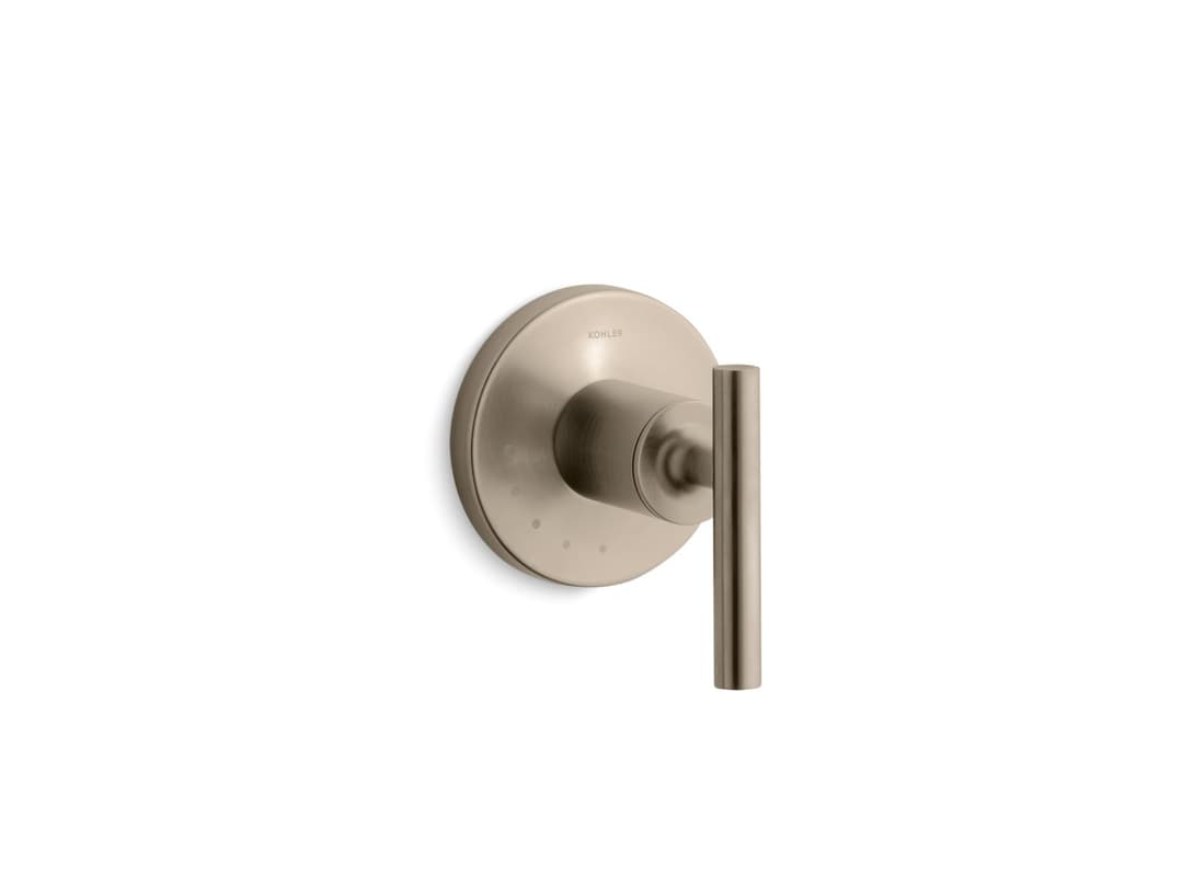 Kohler Purist MasterShower volume control valve trim with lever handle - Vibrant Brushed Bronze by Kohler