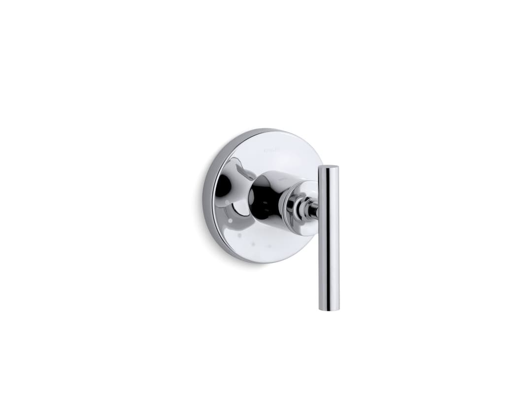 Kohler Purist MasterShower volume control valve trim with lever handle - Polished Chrome by Kohler